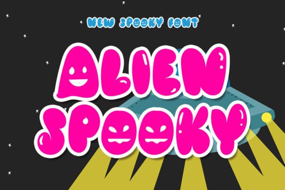 Alien Spooky: A Unique Display Font for Creative Projects