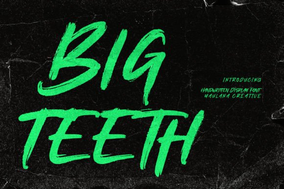 Bigteeth: A Strategic Handwritten Font for Modern Design