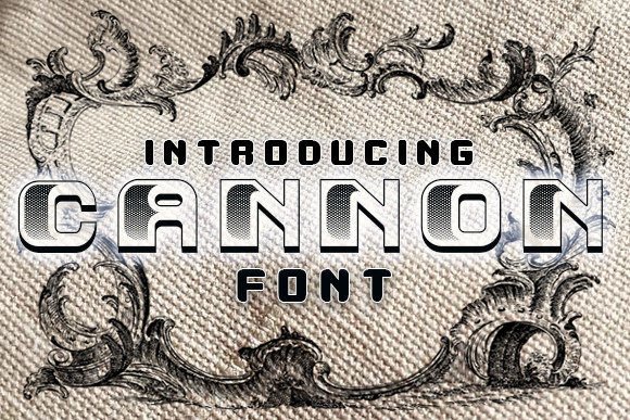 Cannon: A Retro 3D Typeface for Creative Projects