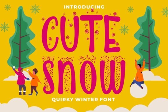 Cute Snow: A Whimsical Font for Wintery Creativity