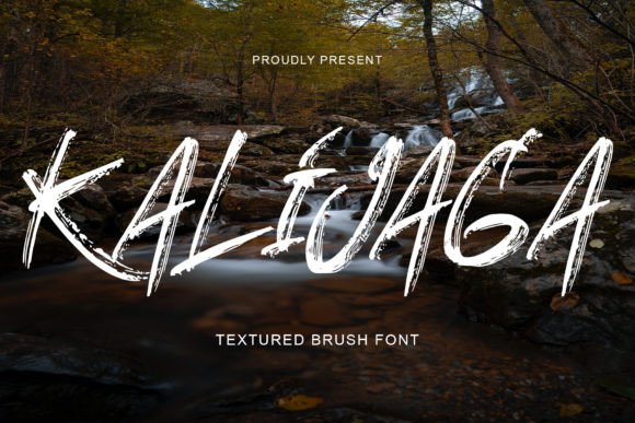 Discover the Power of Kalijaga: A Modern Textured Brush Display Font