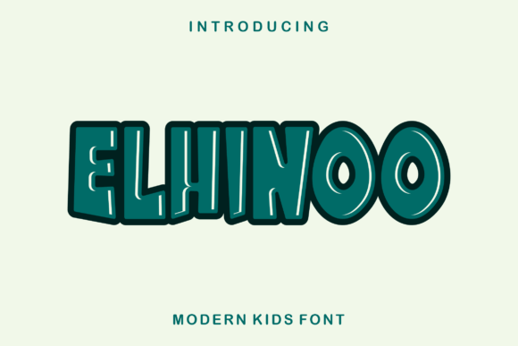 Elhinoo: A Modern Display Font for Timeless Design