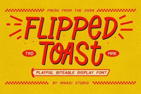 Flipped Toast: A Playful Font That Brings Joy to Your Designs