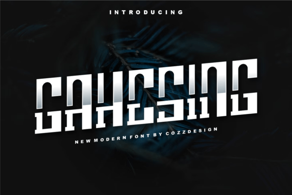 Gahesing: A Modern Display Font for Creative Projects