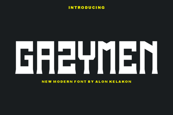 Gazymen: A Bold and Stylish Display Font for Every Creative Need