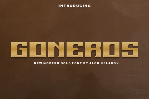 Goneros: A Modern Display Font for Stylish Design