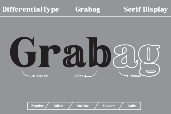 Grabag: A Bold Vintage Display Font for Timeless Design