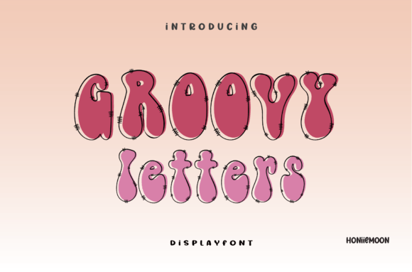 Groovy Letters: A Bold and Colorful Display Font for Creative Expression