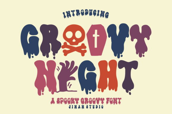 Groovy Night: A Spooky, Cute, and Fun Font