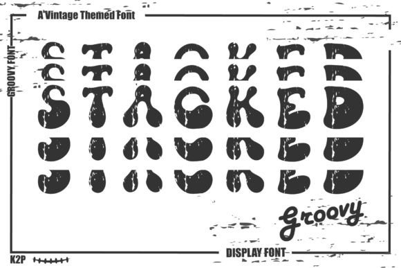Groovy Stacked: A Bold Font for Speed, Sports, and More