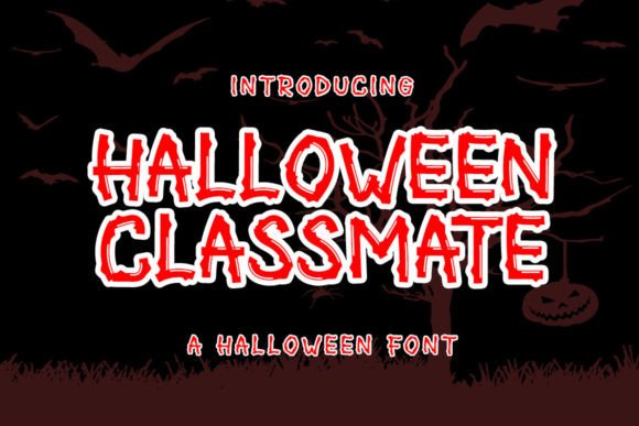Halloween Classmate: A Bold Font for Eye-Catching Designs