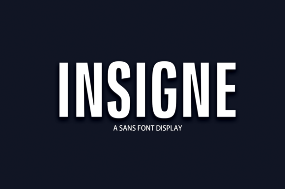 Insigne: A Bold Display Font for Modern Design Workflows