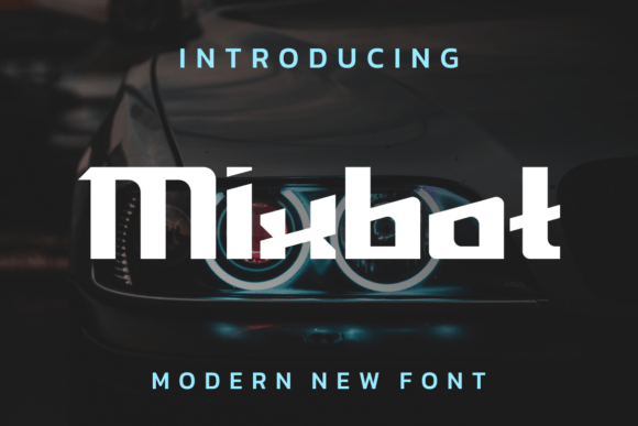 Mixbot: A Futuristic Display Font for Bold Designs