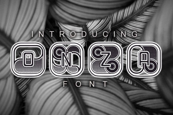 Onza: A Bold, Creative Display Font