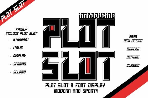 Plot Slot: A Bold and Modern Display Font for Creative Projects