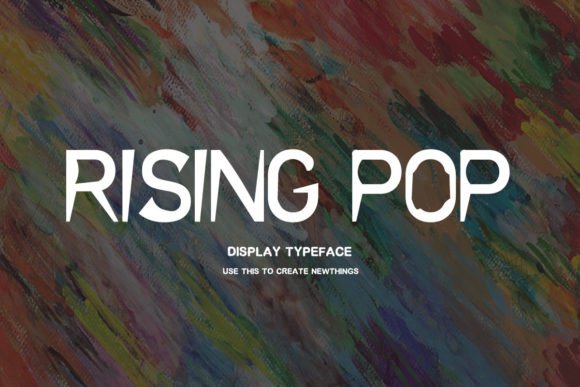 Rising Pop: A Playful Font for Creative Expression