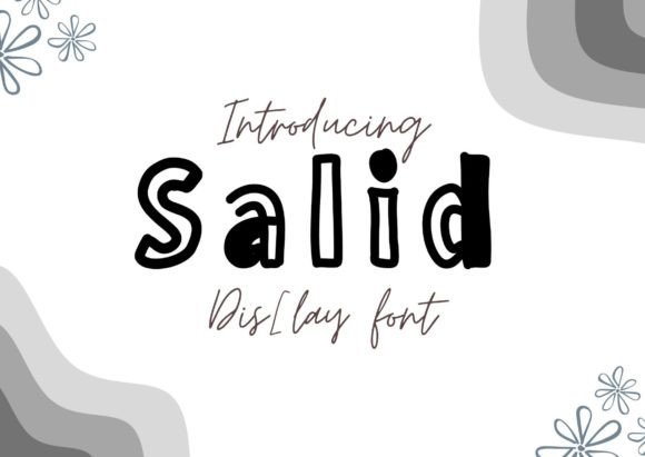 Salid: A Bold Display Font for Creative Expression