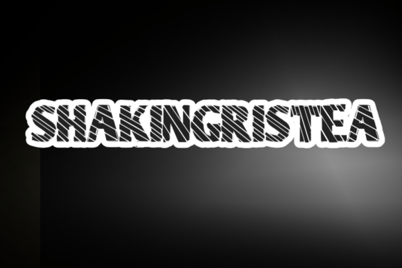 Shaking Ristea: A Dynamic Display Font for Creative Expression