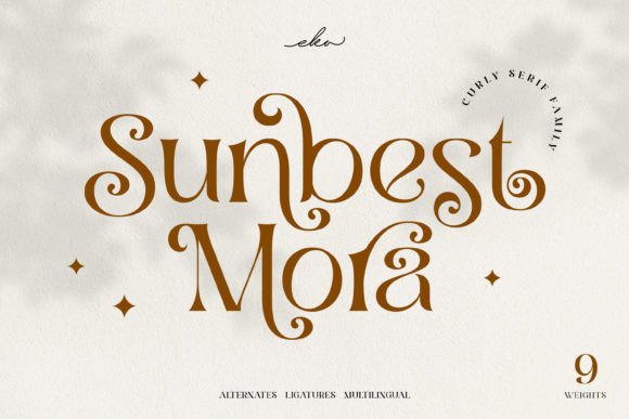 Sunbest Mora: A Modern Display Font for Timeless Design