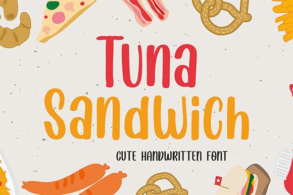 Tuna Sandwich: A Whimsical Font for Playful Designs